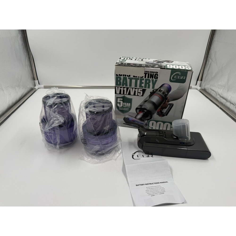 EGR 9000mAh V11 Battery Replacement Compatible with Dyson Click-in Installation